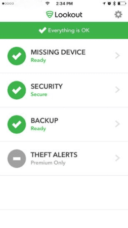 lookout security app for iphone