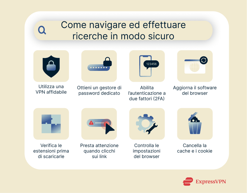 Internet privacy tips for searching and using web browsers.