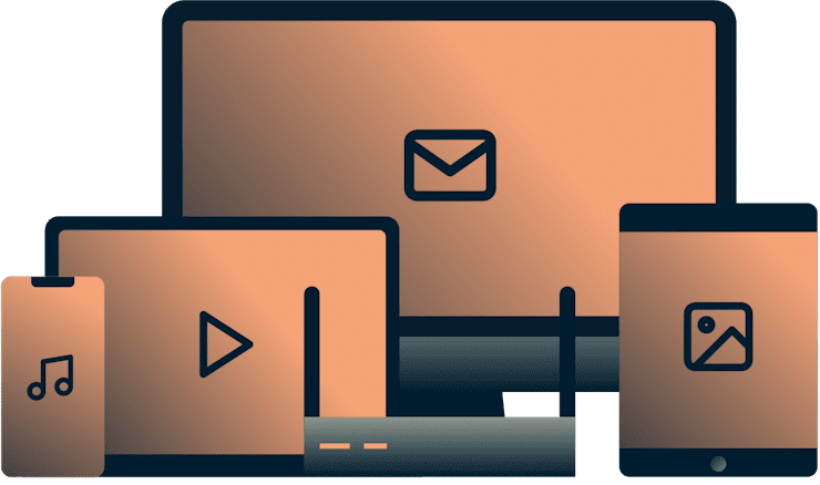 Tutti i dispositivi con le icone.