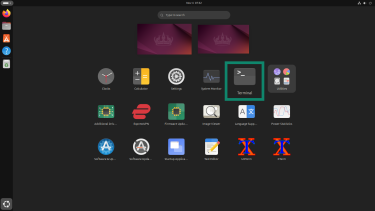 Open the Linux Terminal.
