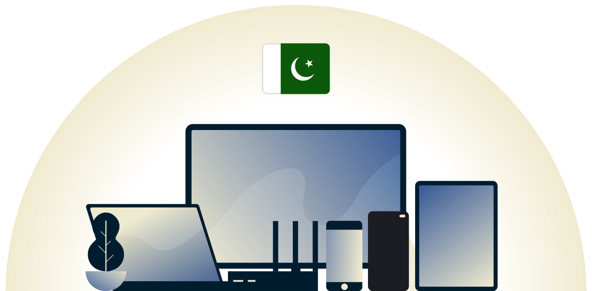 Unser Pakistan-VPN schützt eine Vielzahl von Geräten.