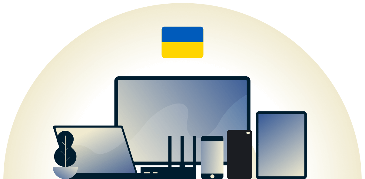 VPN Ukraina melindungi beragam perangkat.
