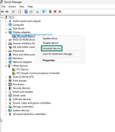 How to uninstall drivers on Windows.